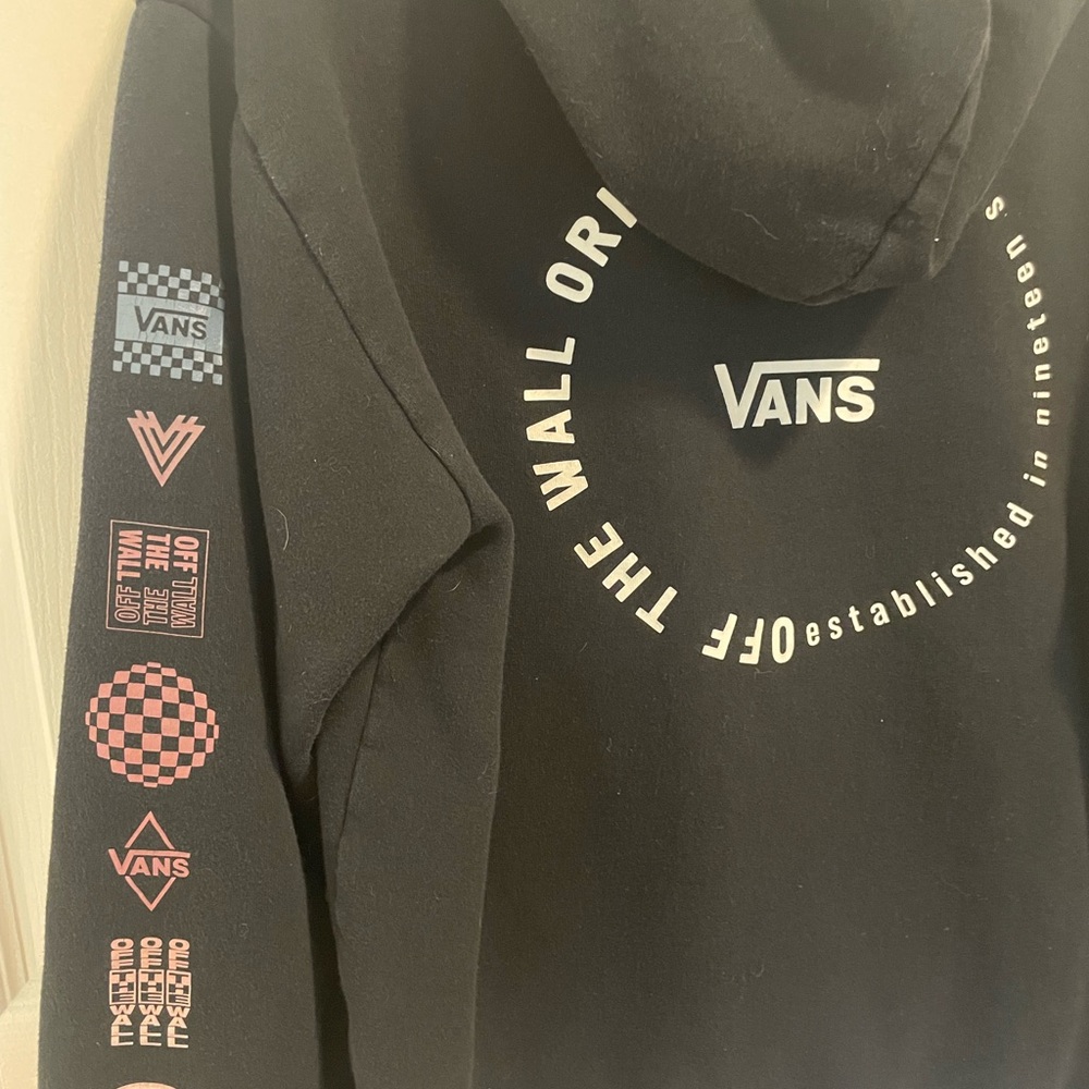 Vans Black Hoodie with Logo